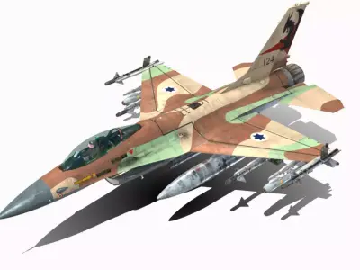 F16 A  Low-poly 3D model