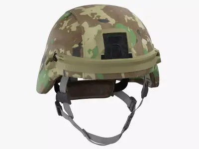 Advanced Combat Helmet Worn 3D model