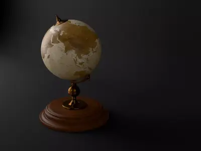 Vintage Globe Free 3D model