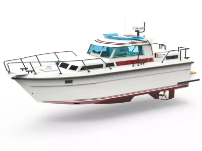 Recreational Boat 3D model order