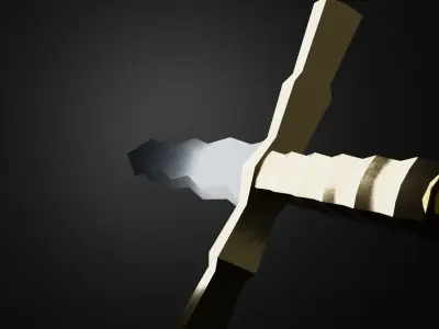 Sword Free low-poly 3D model 13