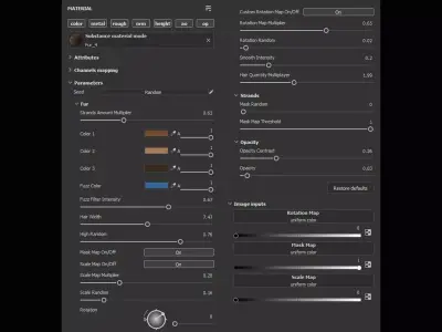 Fur Substance Material collection and  Texture