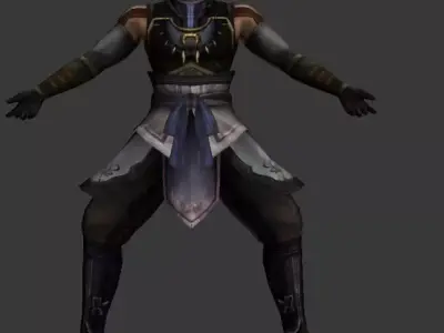 men  Man Warrior Anime Comic  Animation Comic 3D model