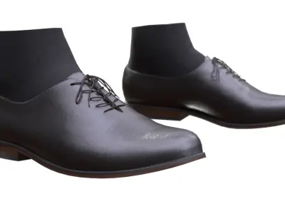 Man and Woman in Business Shoes 33 3D model