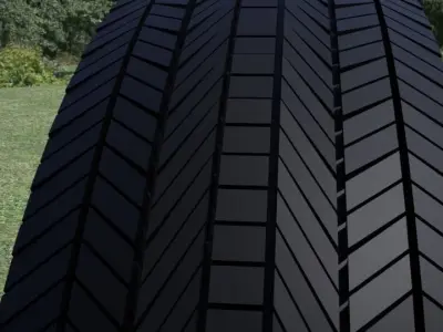 ORTAS TIRE NO 5 GAME READY Low-poly 3D model