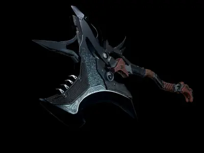 Great Axe Low-poly 3D model