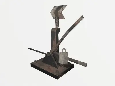 Arrow Railway Low-poly 3D model