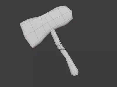 Viking Runic Axe - PBR Game-Ready Low-poly 3D model