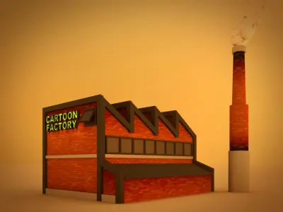 Cartoon Factory 3D model