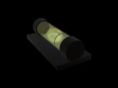 Stylised Spirit level Low-poly 3D model