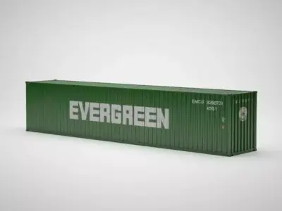 Cargo Container - EVERGREEN - Contenedor de carga 3D model
