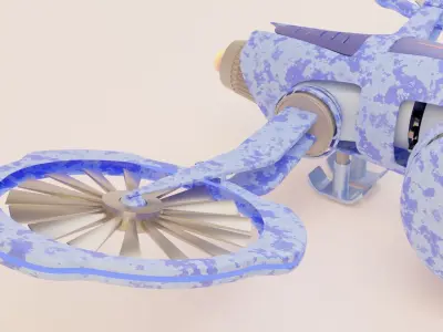 Combat Drone 3D model Free 3D model