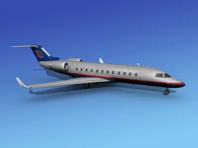 Canadair CRJ200 United Express 3D model