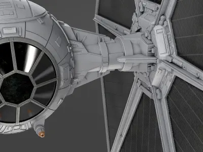 Star Wars TIE-Fighter v1 3D model