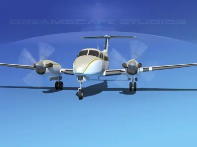 Beechcraft B200 GT King Air V11 3D model