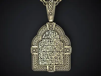 HOLY MOTHER OF GOD PENDANT 3D print model