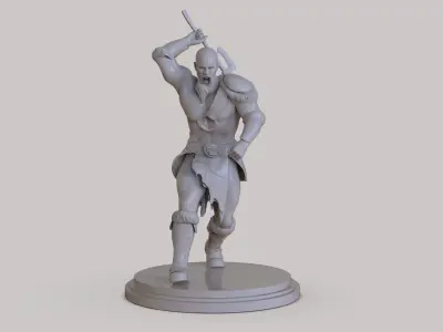 Barbarian Sculpture 3D print model