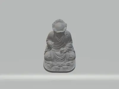 Ksitigarbha Bodhisattva Buddha Statue  3D print model