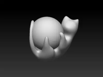 Stylized Cat - n3 3D model