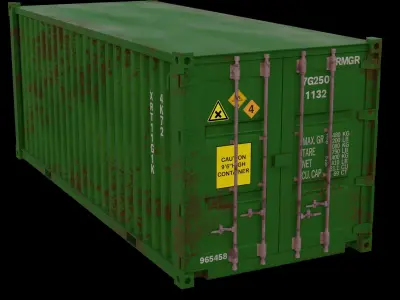 Shipping container 3D model get