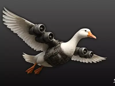 Bombombini Gusini - Italian Brainrot Low-poly 3D model