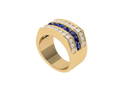 Wedding Ring  3D print model 102