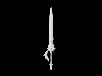 Pure Angel Greatsword Low-poly 3D model