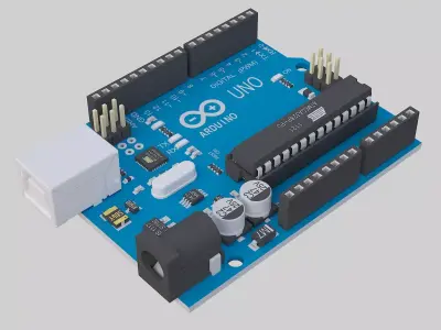 Microcontroller Board 3D model