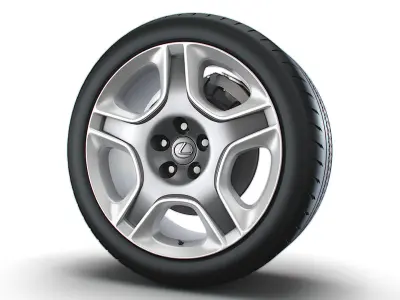 Lexus SC430 2006 wheel 3D model