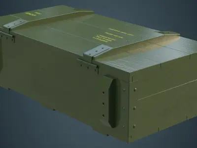 Ammunition Box 2A Low-poly 3D model