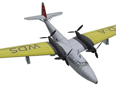 Dornier Do 26 Low-poly 3D model purchase