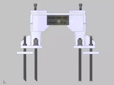 26366-ROBOT BASE KAWASAKI BX100S-400 3D model