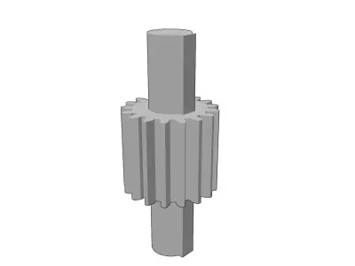 Industrial gear mechanical modules 3D print model