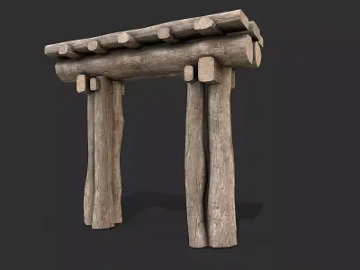 Medieval Environment Props 12 Exterior Structures Pack 2 Low-poly 3D model