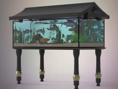 Fish aquarium 3D model