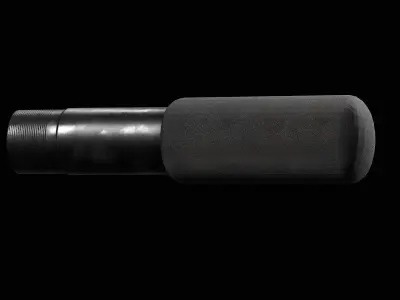 AR Black Pistol Buffer Tube Low-poly 3D model