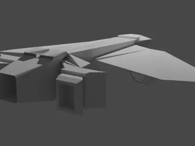 Spacecraft F-1T 3D print model
