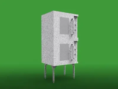 industrial oven 3D print model