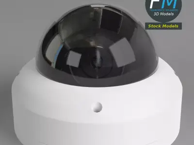 Dome surveillance camera 3D model