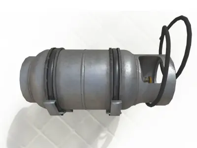  Forklift  Gas Bottle  Low-poly 3D model