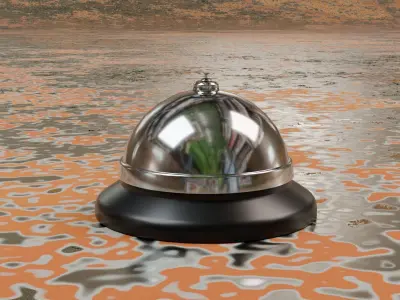 Service Bell Low-poly 3D model