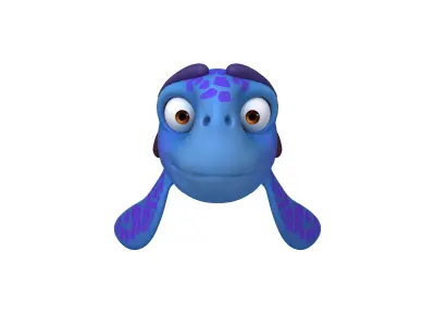 Turtle Cartoon 3D model purchase