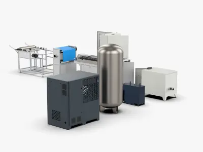 Meltblown Cloth Production Equipment 3D model
