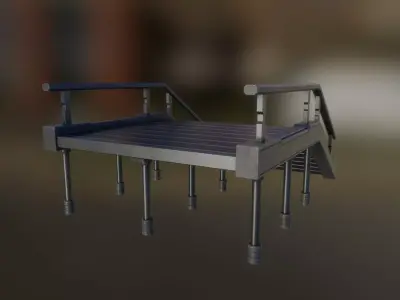 Ramp 3d model Low-poly 3D model