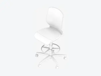Chair - Office - Worksmart - Counter Low-poly 3D model