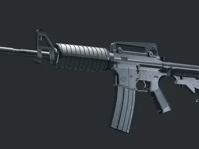 M4A1 game-ready 3D model