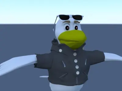 Badass Bird 3D model
