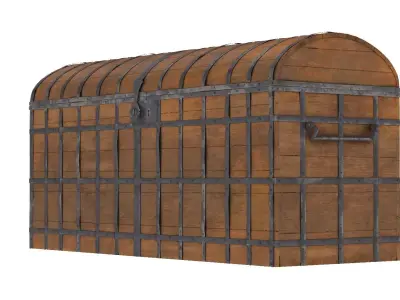 Old Medieval Chest 3D model