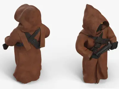  Star Wars Jawa in Standing Pose with Blaster 