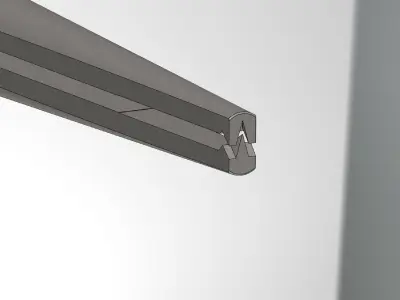 1x2Teeth Surgical anatomic tweezers  3D model